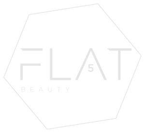 Flat5 logo2 white